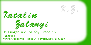 katalin zalanyi business card